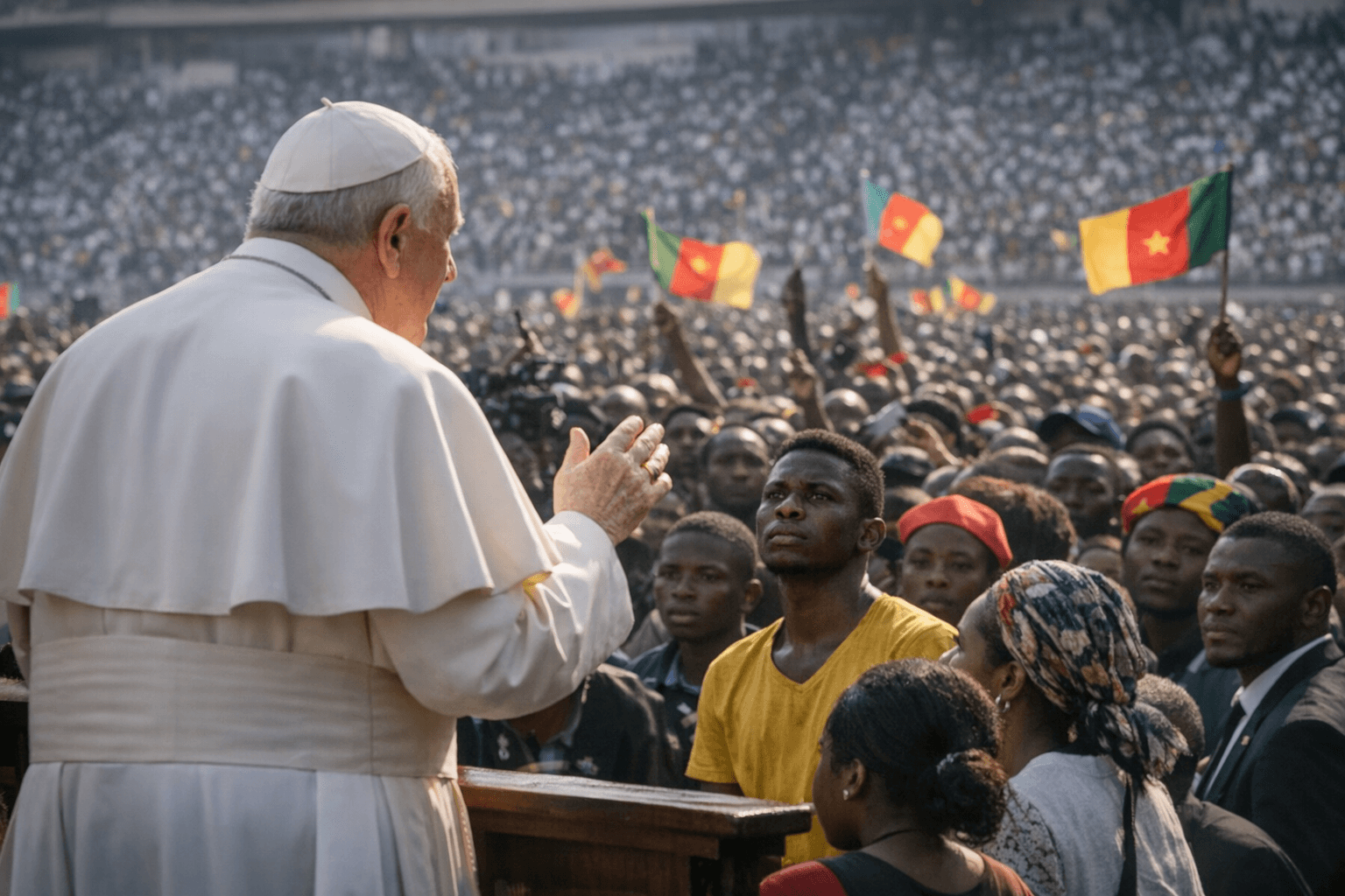 Pope Leo XIV urges Cameroonian youth to reject corruption, serve common good