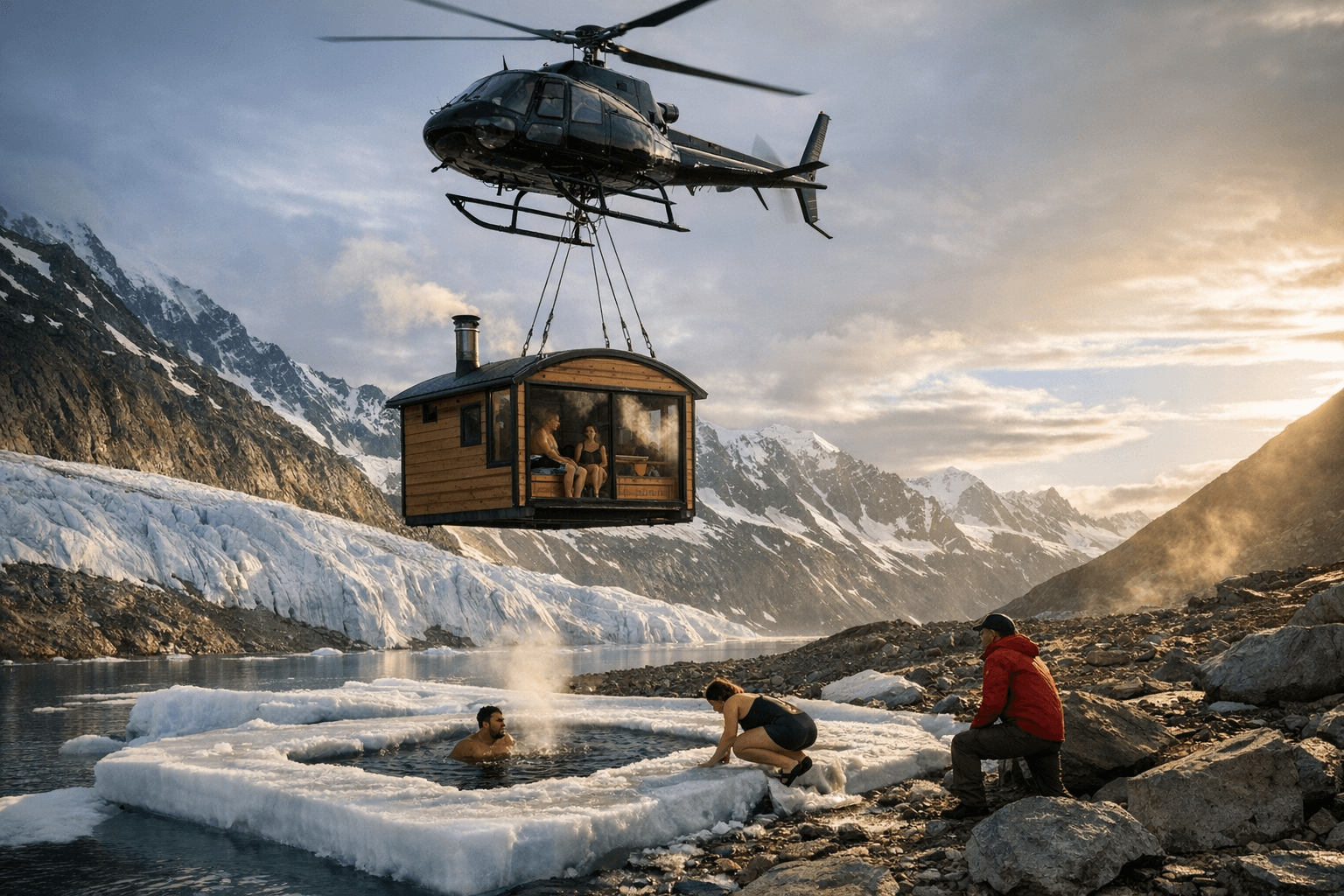 Alaska lodge to launch world’s first heli-sauna this June