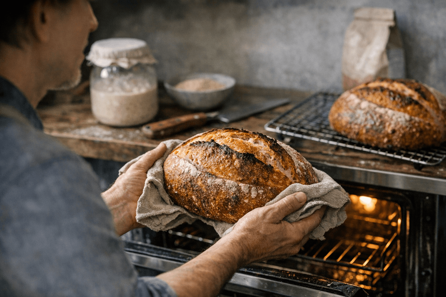 Hybrid Sourdough Bread Blends Wild Yeast Flavor with Reliable Rise