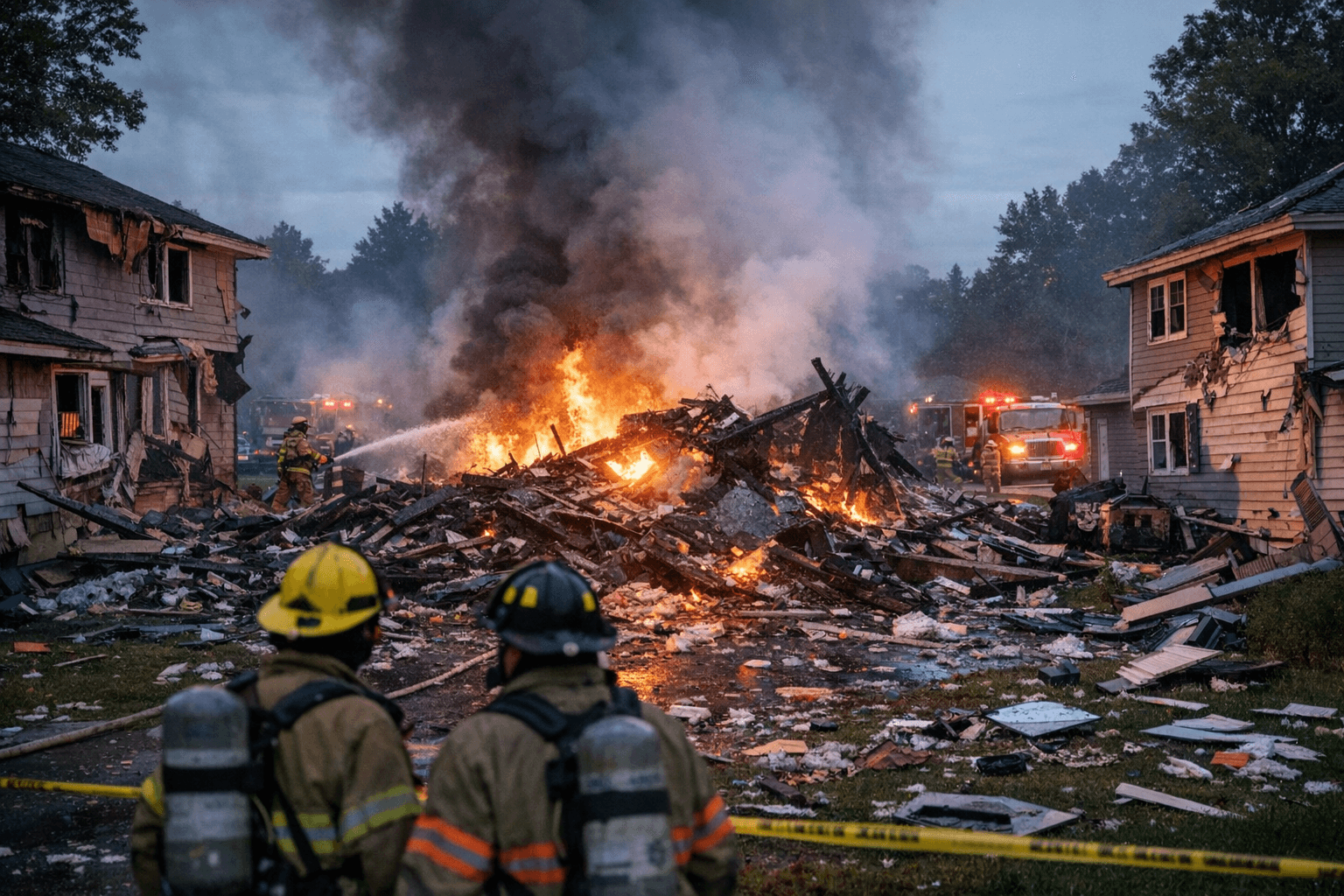 Bemidji house fire explosion damages homes, no injuries reported