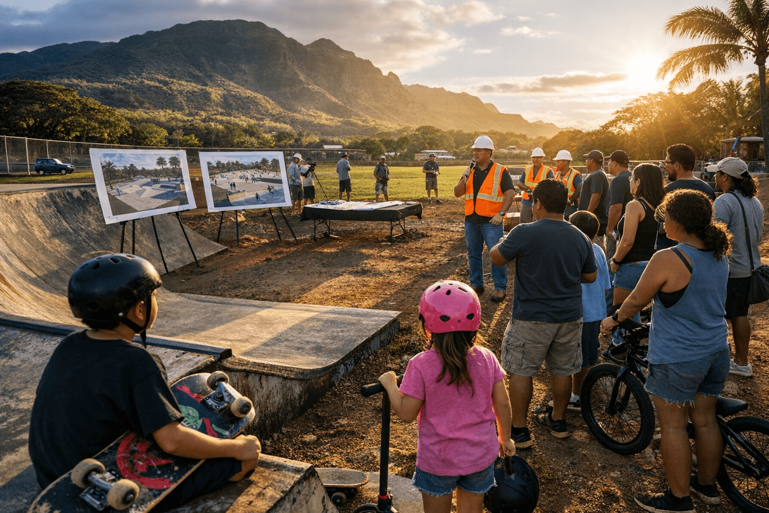 Hanapēpē Skatepark kickoff celebrates upcoming county construction start