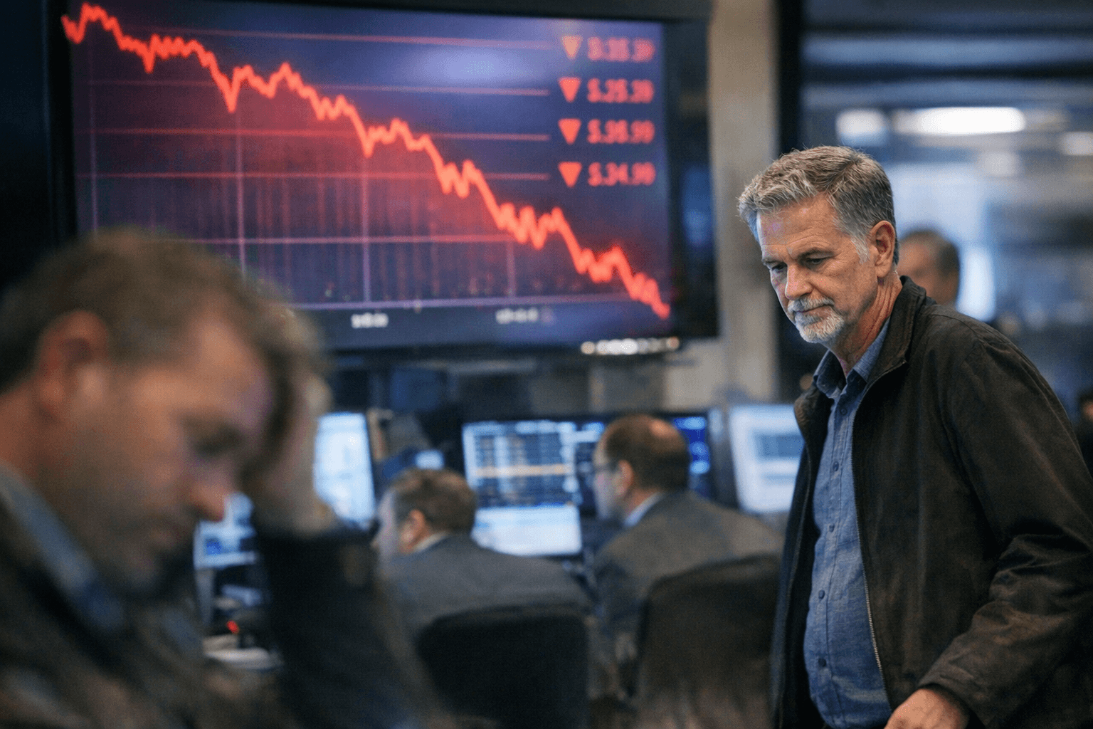 Netflix shares tumble on weak outlook, Reed Hastings to leave board