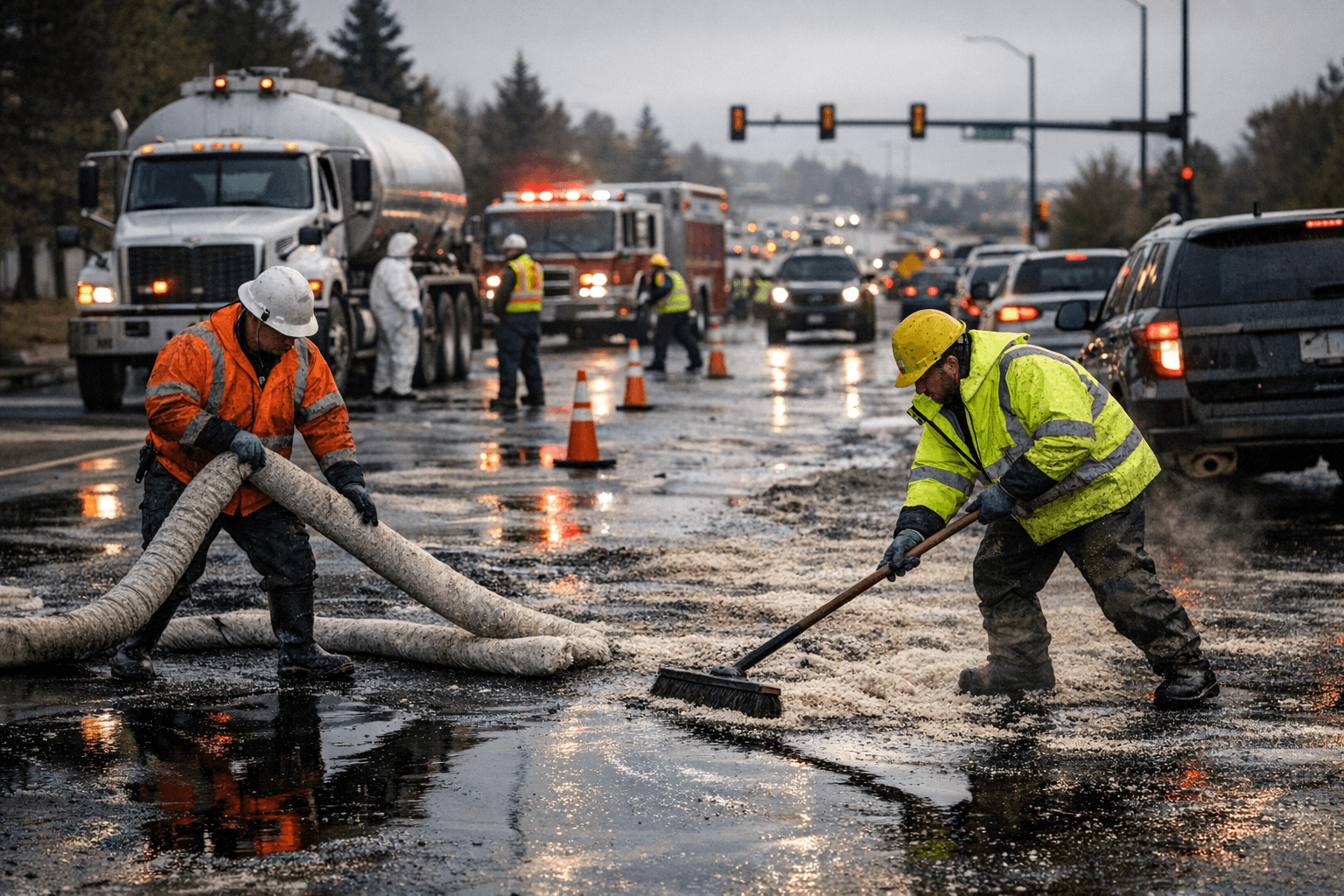 Fuel spill closes South Parker Road, causes Parker traffic delays