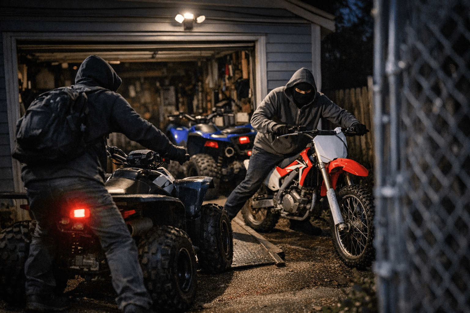 Police seek suspects in East Northport ATV and dirt bike thefts