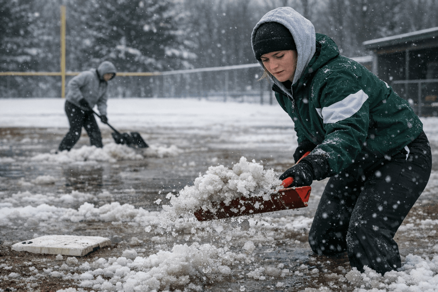 Forest Park softball battles winter weather, eyes April 28 opener
