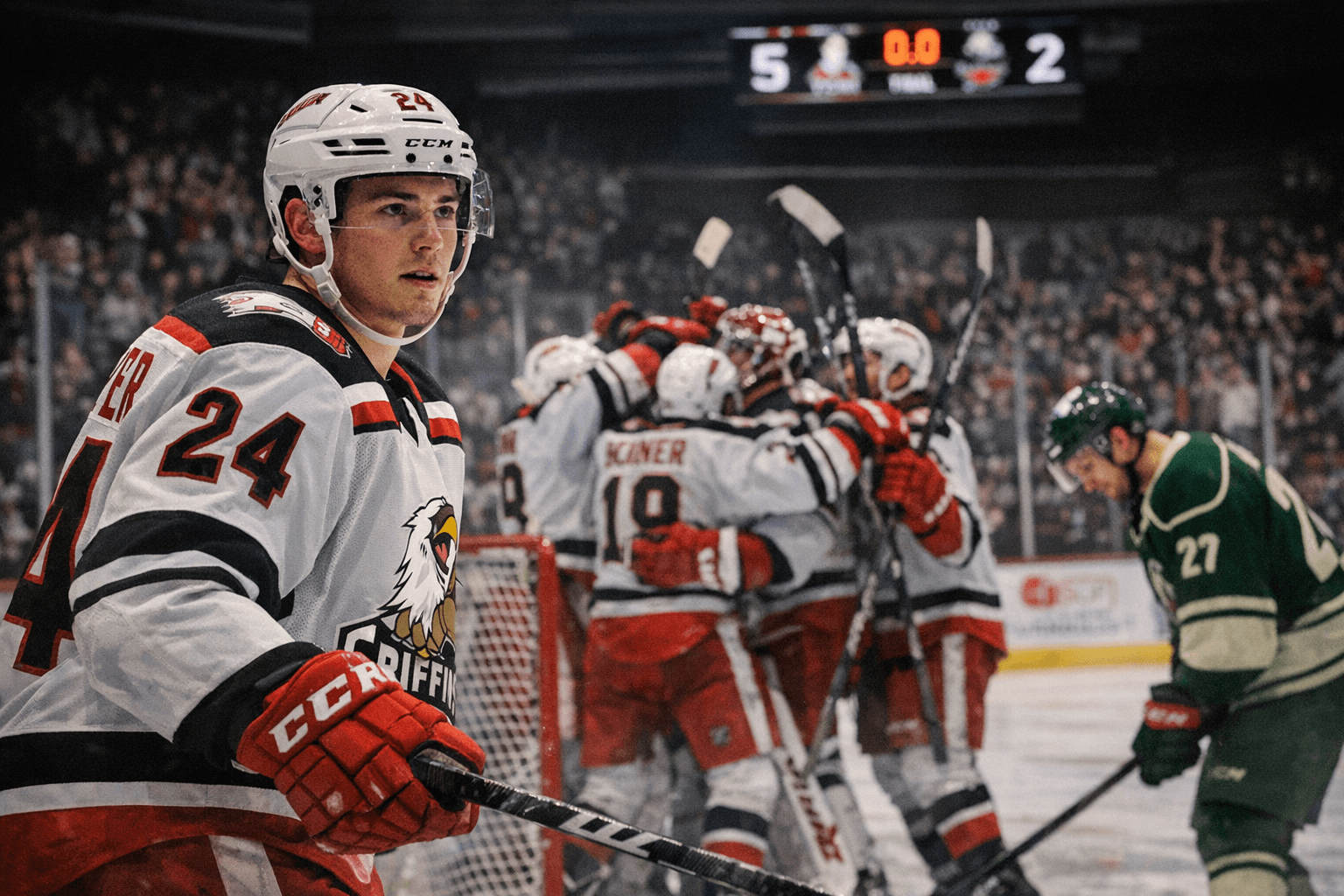 Kienan Draper debuts as Griffins set franchise win marks in Iowa