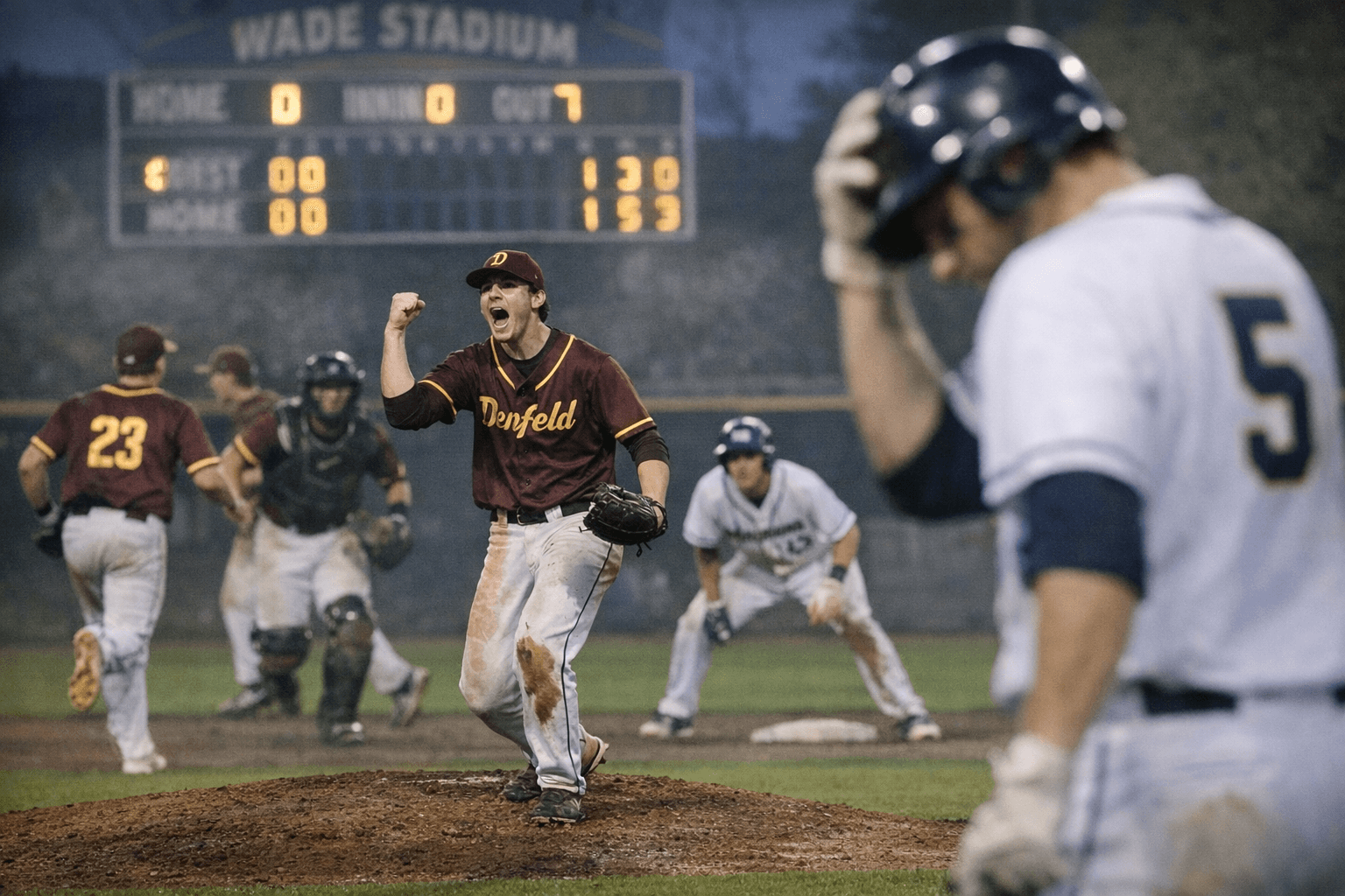 Denfeld survives Hermantown rally after building 14-0 lead