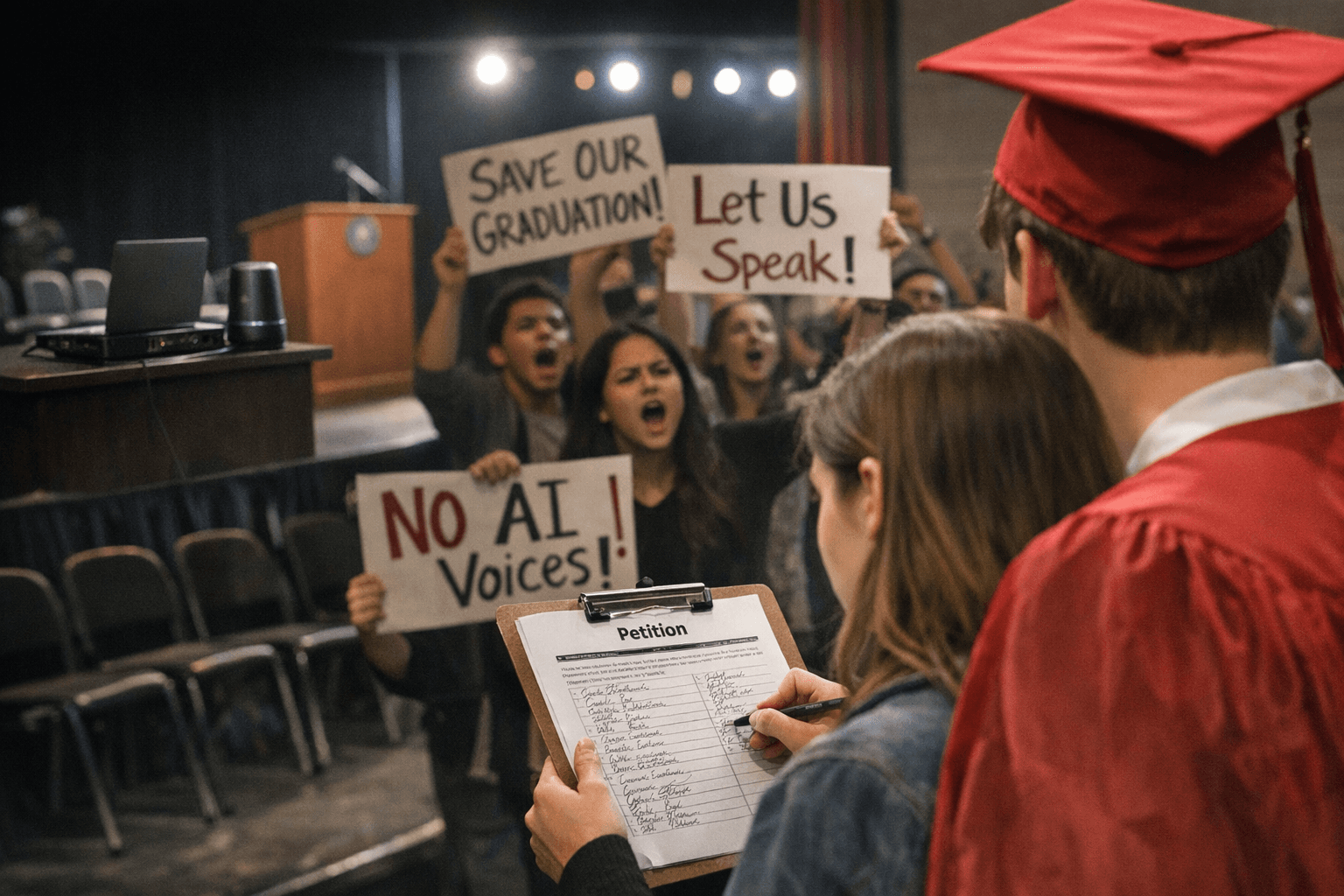 Plano ISD to use AI voices for graduations, students petition tradition