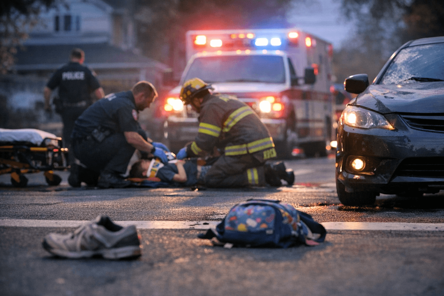 Child pedestrian struck by vehicle in Claremont, responders dispatched swiftly