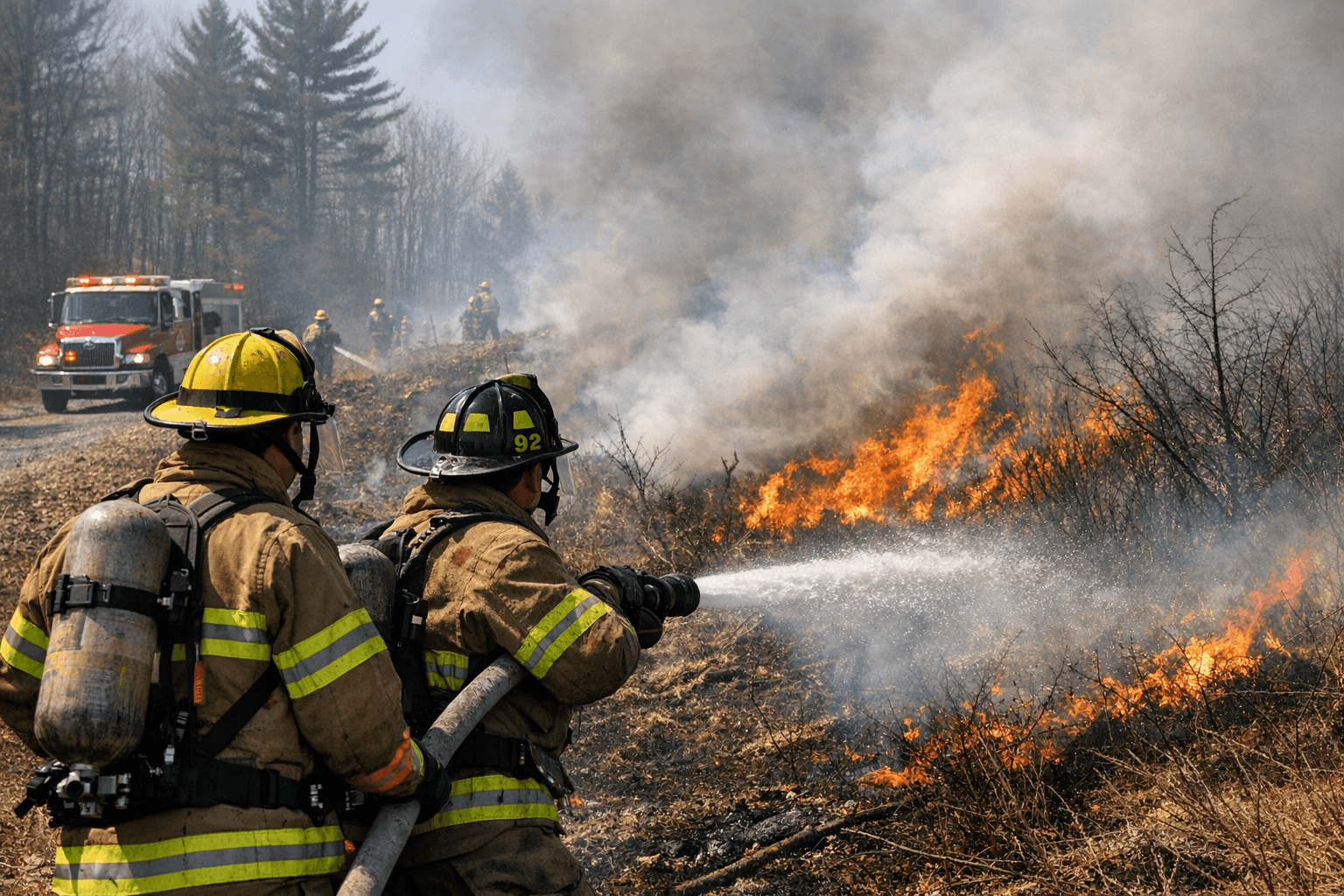 Brush fire reported at Youngs Hill and Stagecoach roads in Sunapee