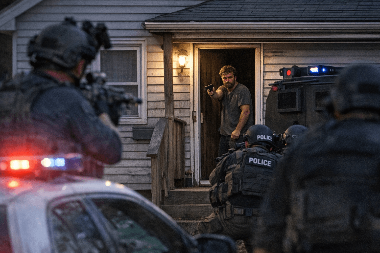 Carrington man charged after allegedly threatening police chief in standoff