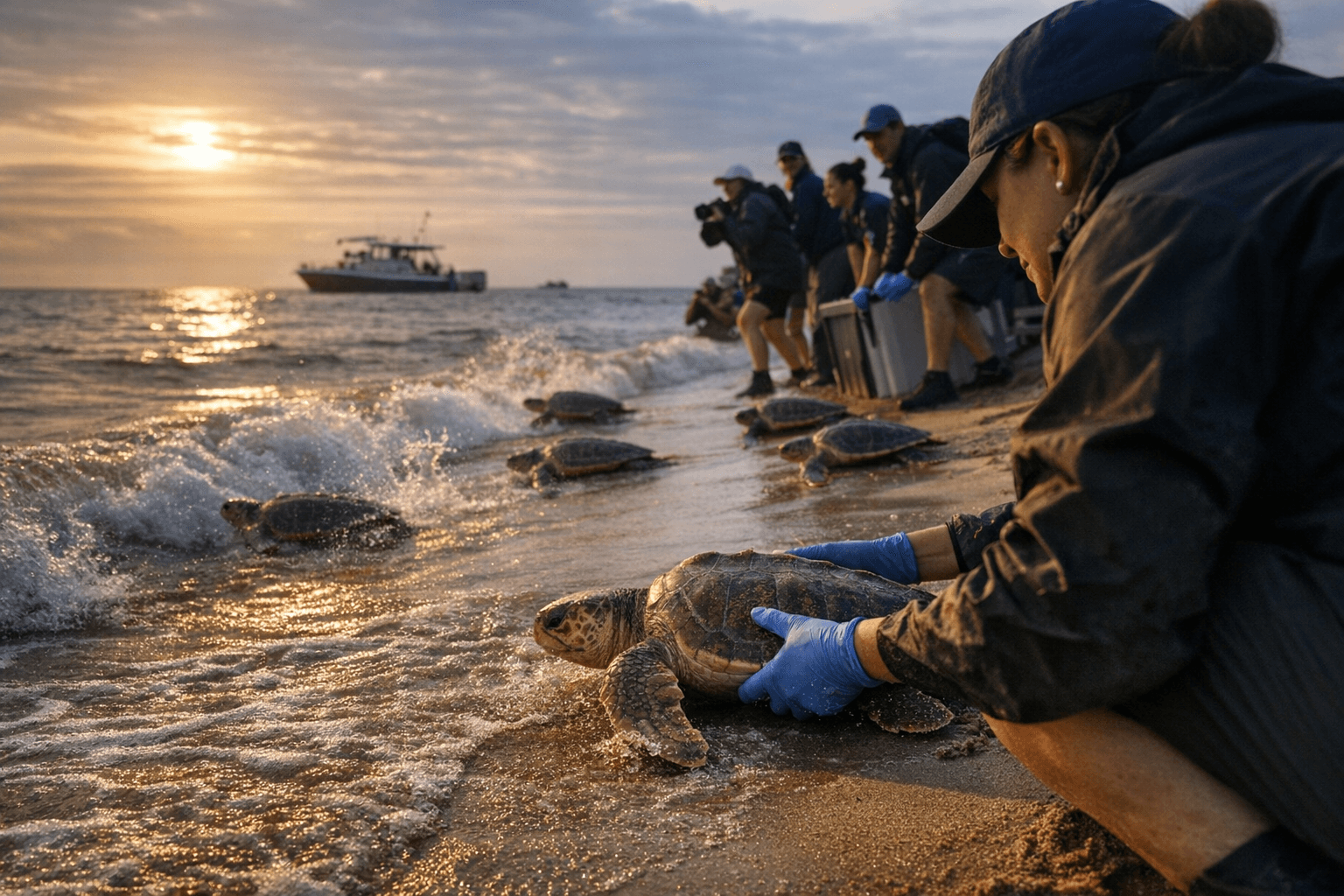 National Aquarium releases 29 rehabilitated sea turtles named for Baltimore neighborhoods