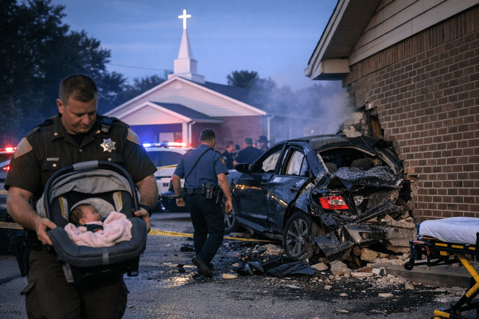 Father allegedly kidnaps infant, crashes after police chase through Kentucky