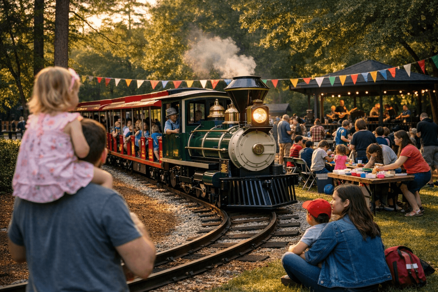 Pullen Park celebrates new electric train with weekend family festival