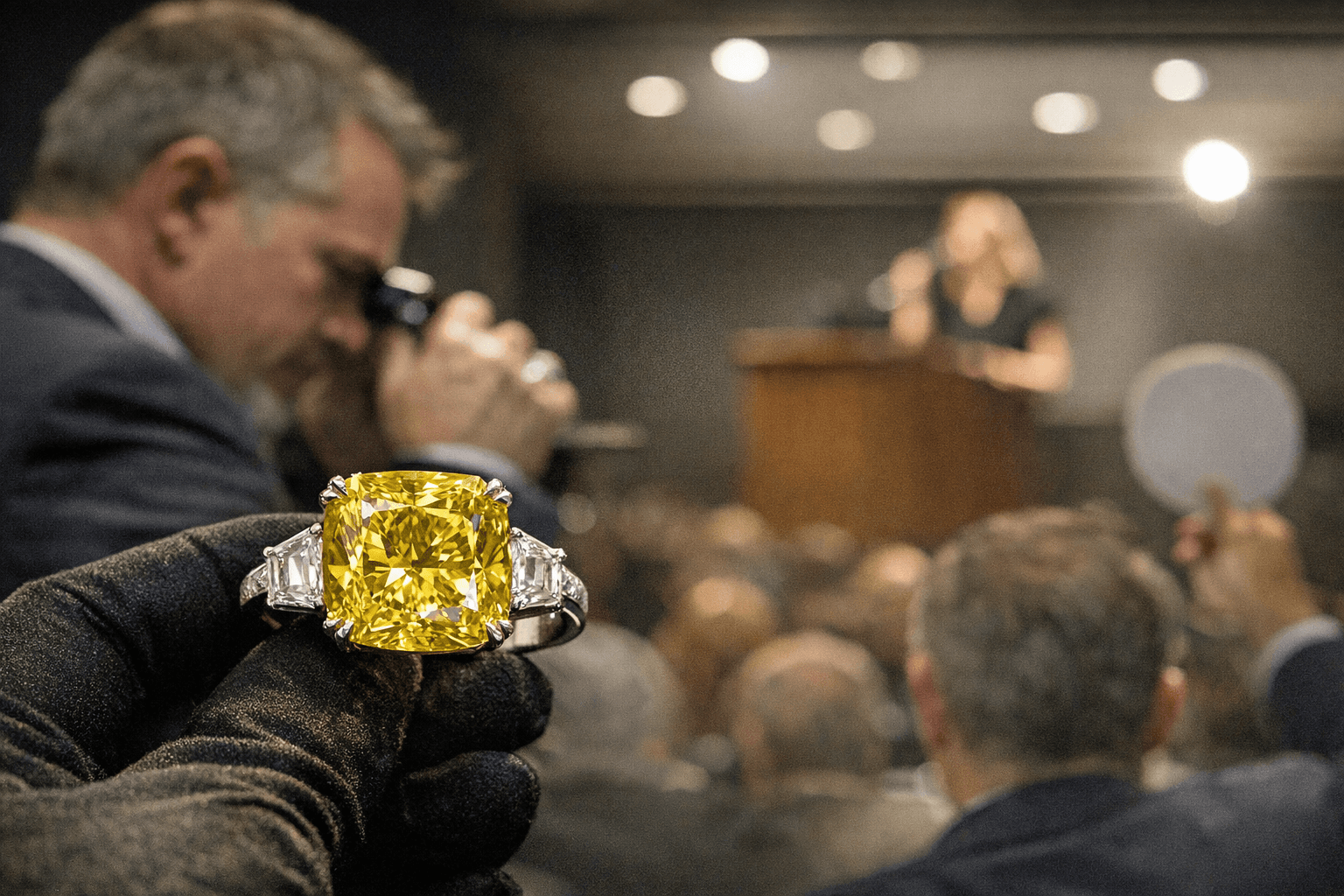 Cartier ring with 20.03-carat yellow diamond leads Heritage auction sale