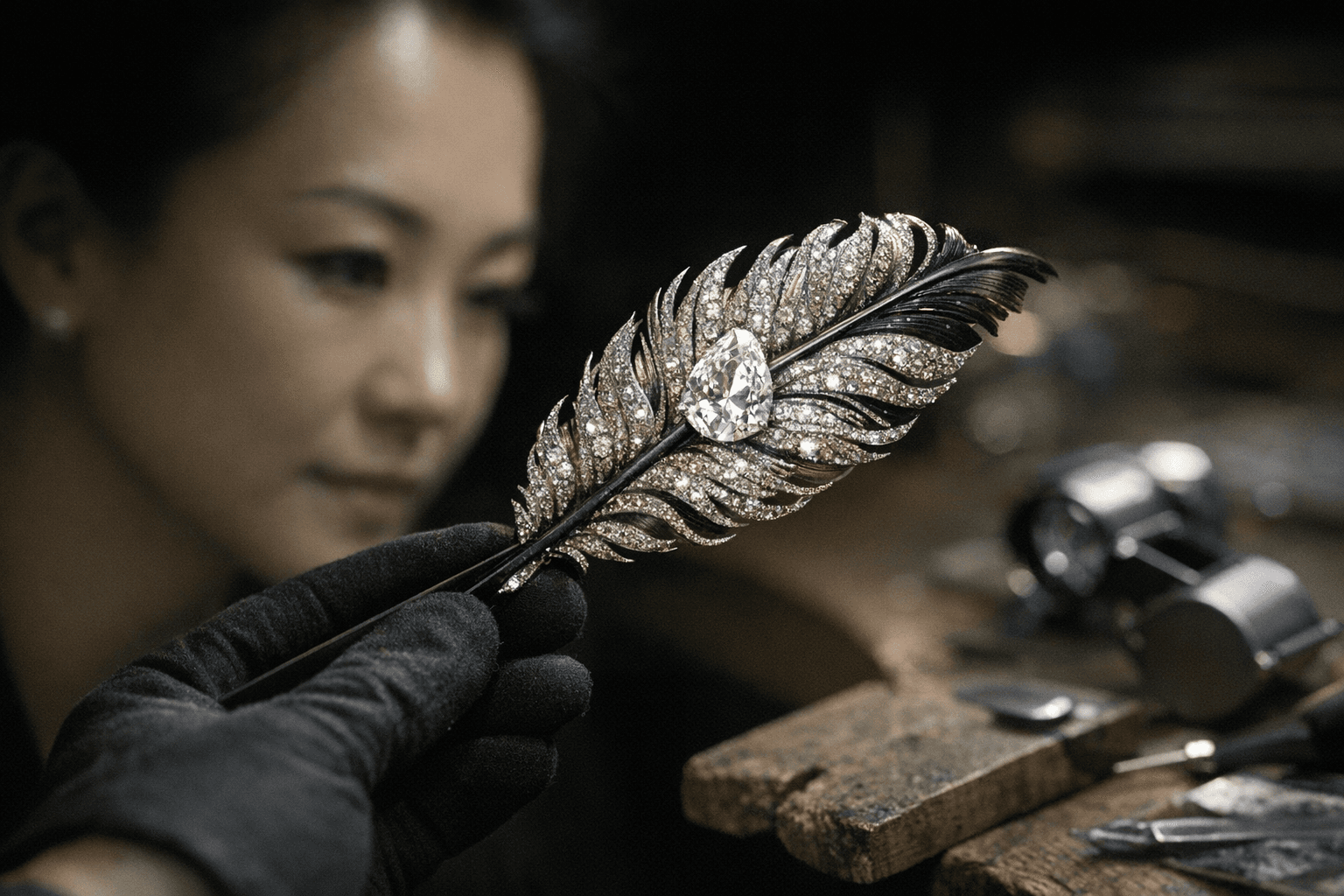 Cindy Chao’s Feather Brooch, a 4-Carat Diamond Sculptural Masterpiece