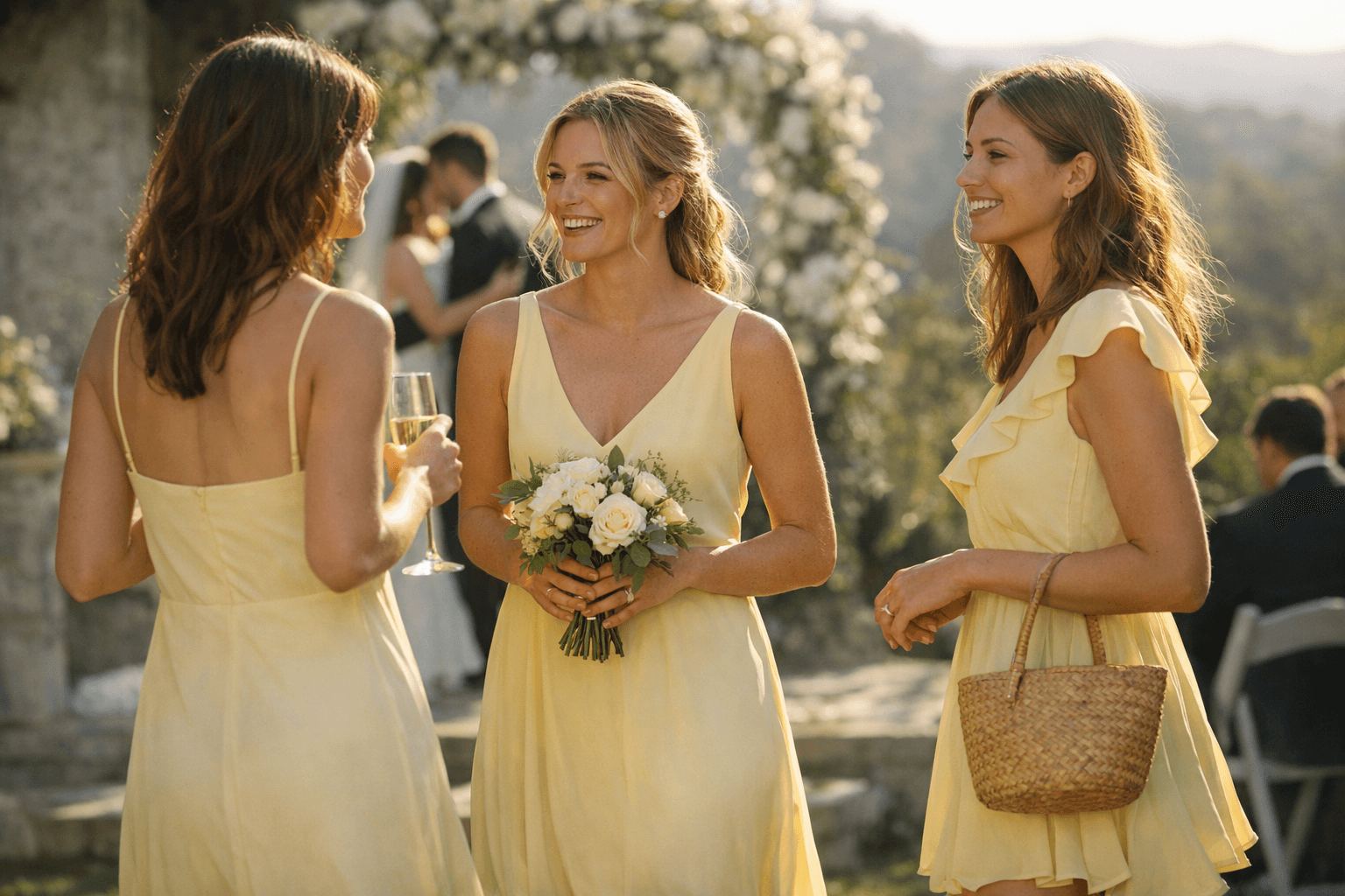 Butter Yellow Bridesmaid Dresses, Designed to Be Worn Again