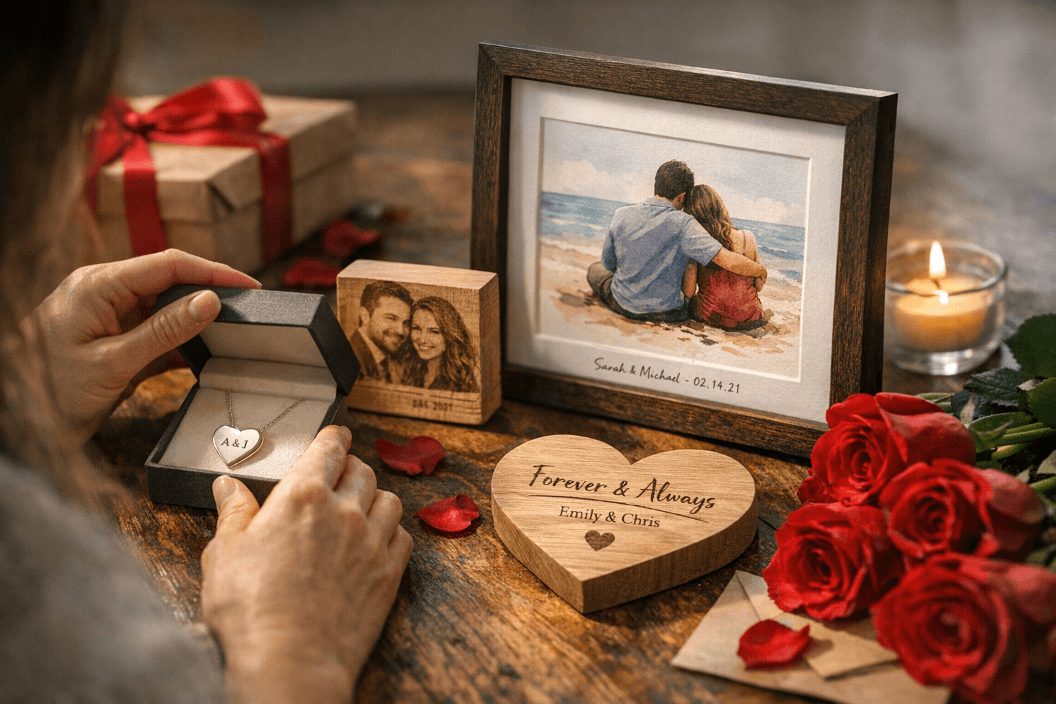 Handcrafted Valentine’s gifts from $54, personalized keepsakes and art prints