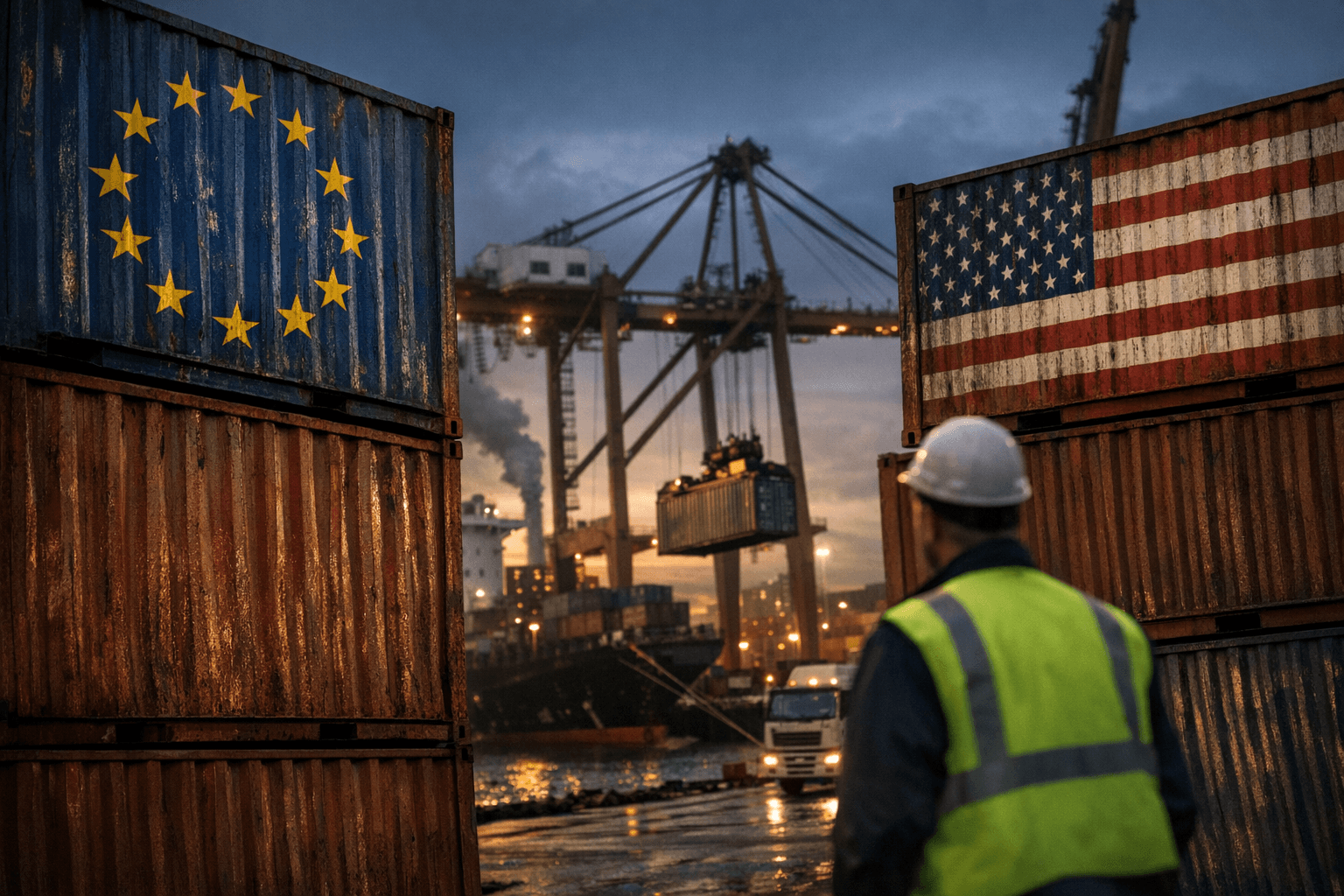 EU trade surplus shrinks 60% as exports to US plunge