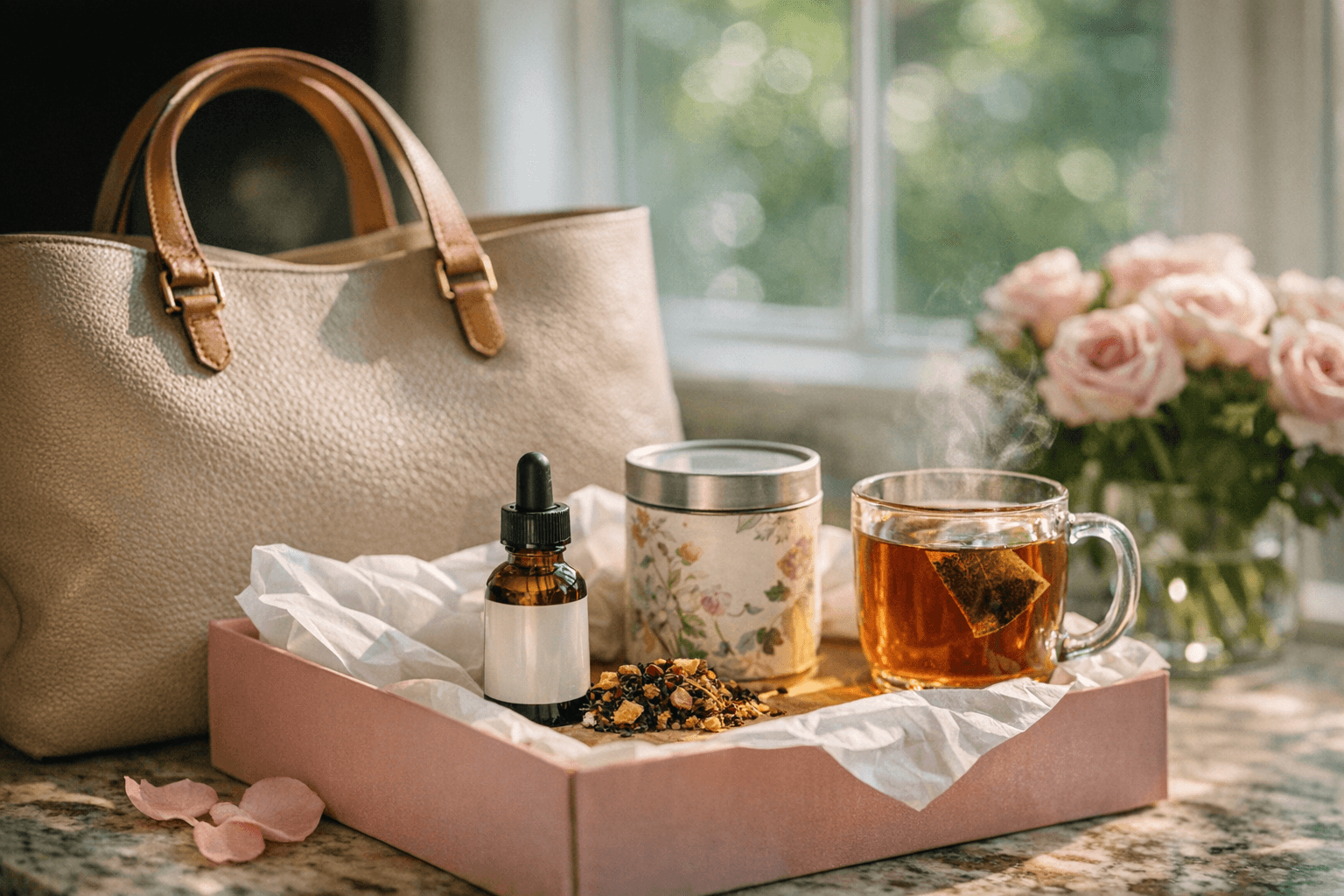 TODAY’s Made for Mom box bundles tote, tea and serum, discounted 72%