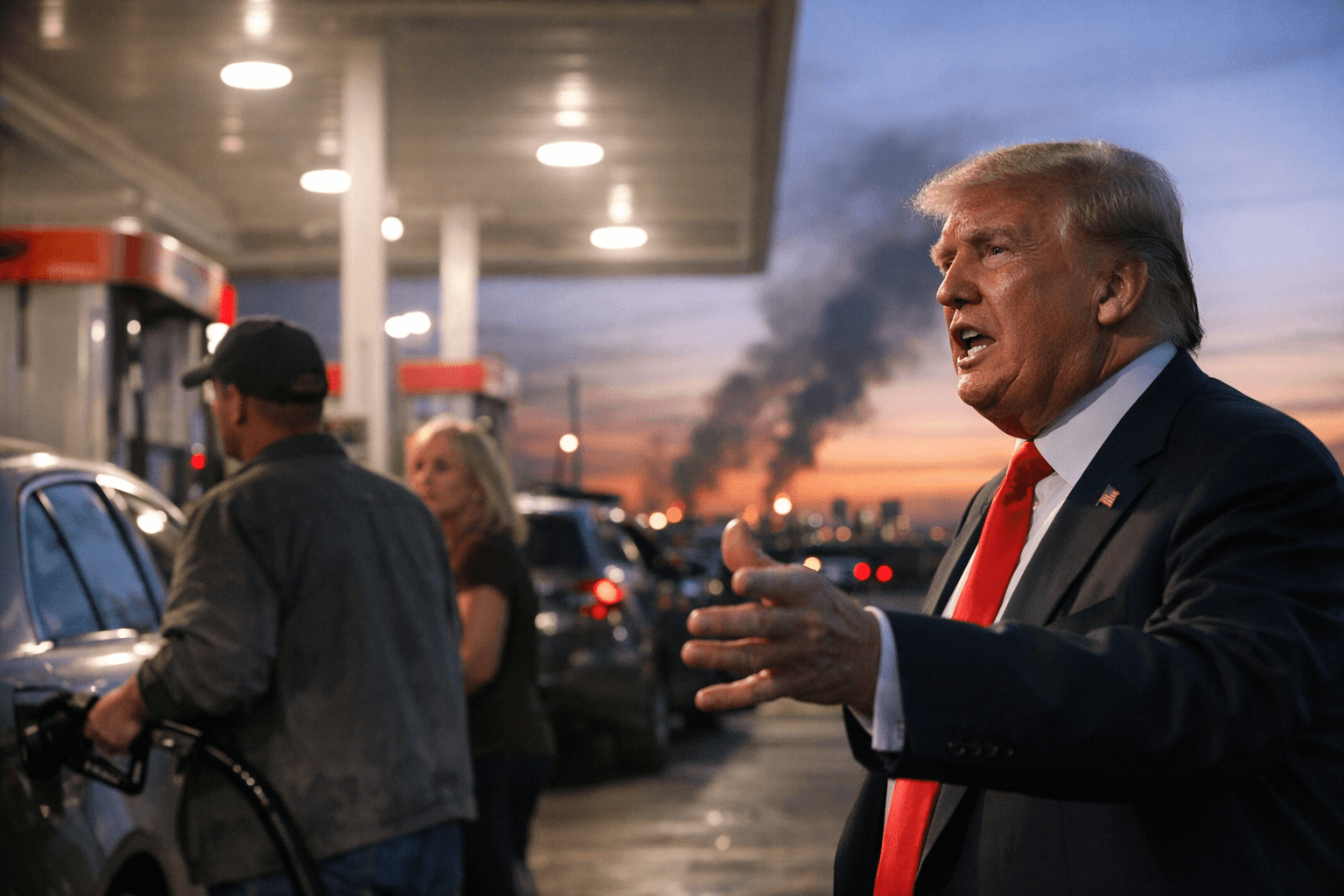 Trump touts falling gas prices as he tries to reset midterm message