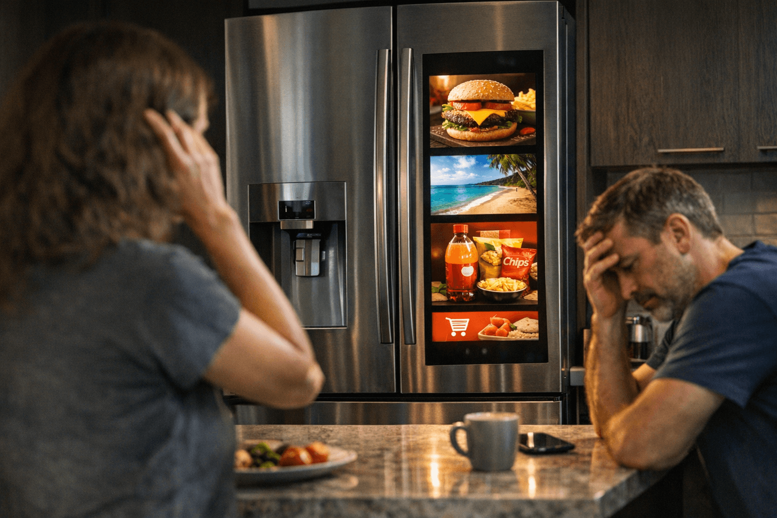 פרסומות במקרר חכם: המחיר הגבוה והתסכול במטבח הביתי