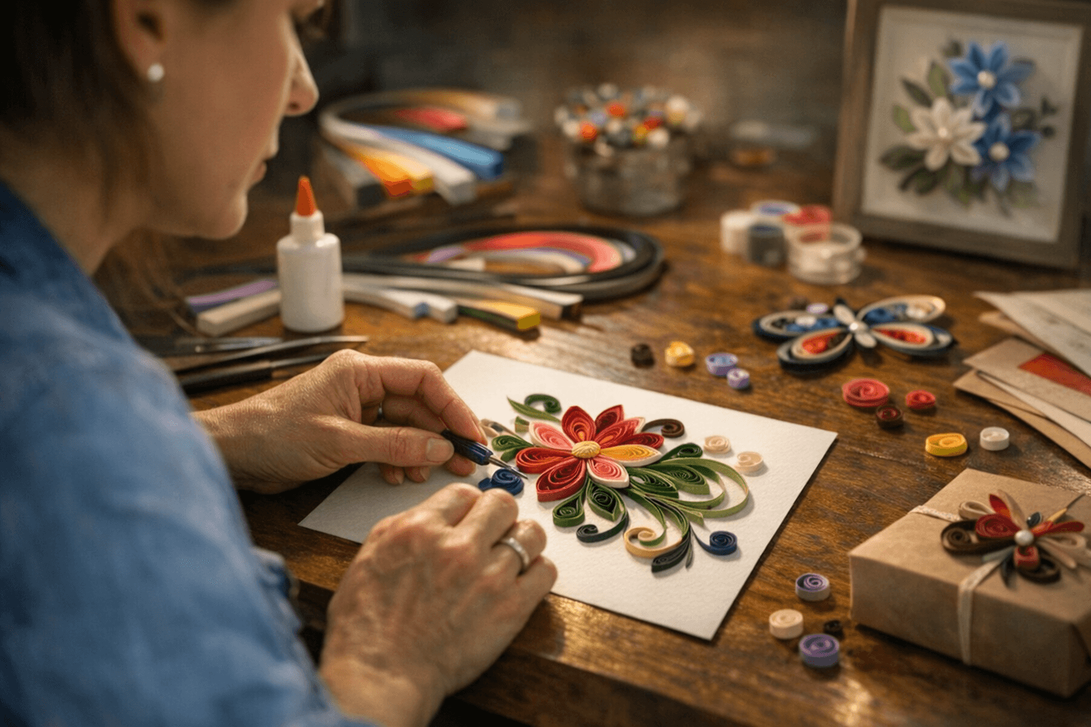 קווילינג: טכניקת נייר אלגנטית ליצירות מרשימות בבית