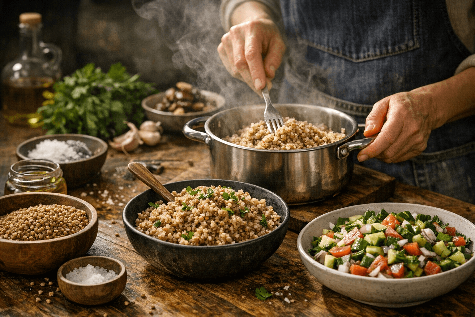 כוסמת במטבח: איך מבשלים, בוחרים ומשדרגים את המרכיב הבריא