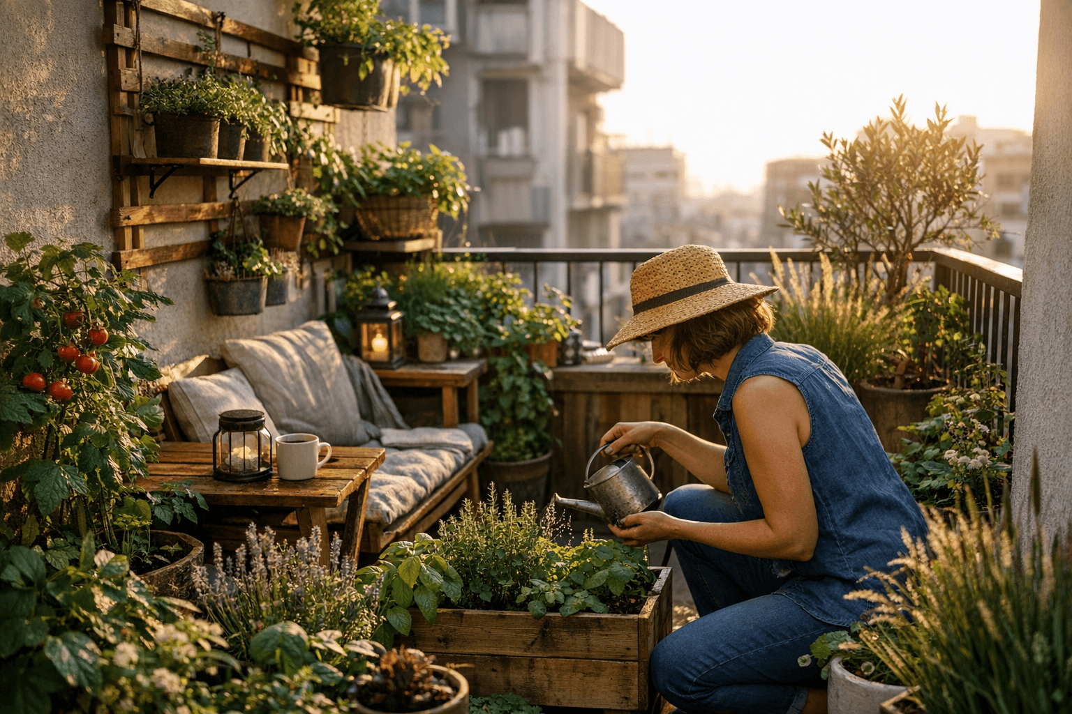 גינה במרפסת קטנה: 10 דרכים לנצל כל מטר בחכמה