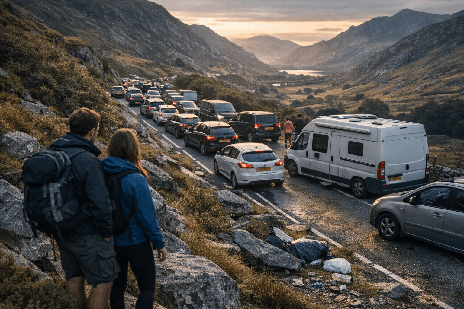 Eryri Authorities Seek Crackdown on Anti-Social Behavior, Fearing Roadside Parking