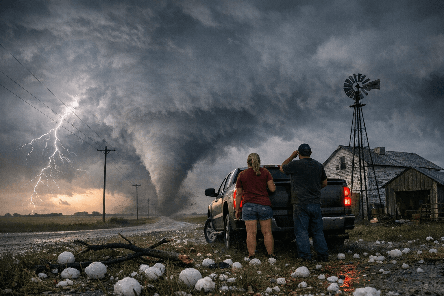 Heartland braced for tornadoes, giant hail as severe storms spread