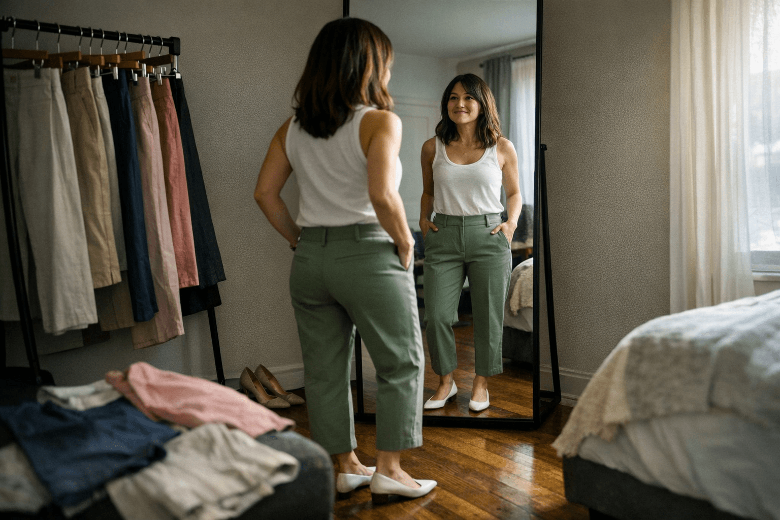 5'3 Writer Finds 13 Amazon Petite Spring Pants That Fit Perfectly