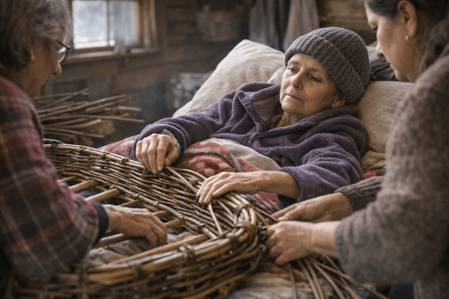 Friends help terminally ill woman weave her own burial tray in Massachusetts