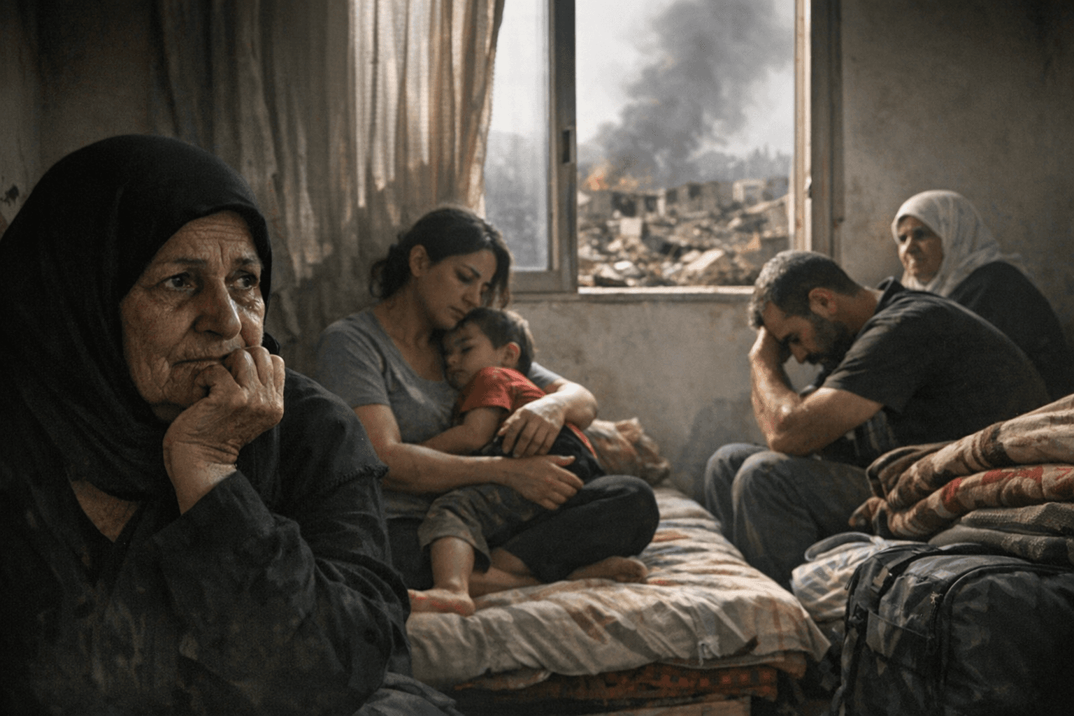 Lebanese families uprooted again as border war deepens displacement crisis