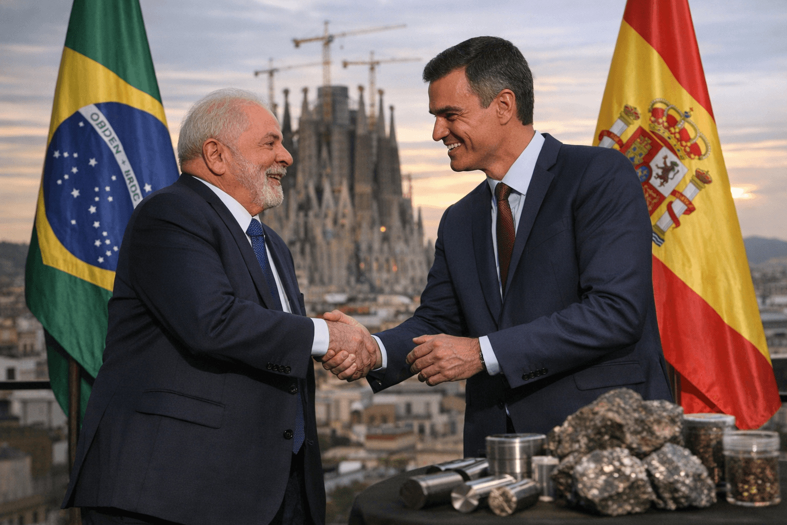 Lula and Sánchez champion multilateralism, sign trade and rare earth deals in Barcelona