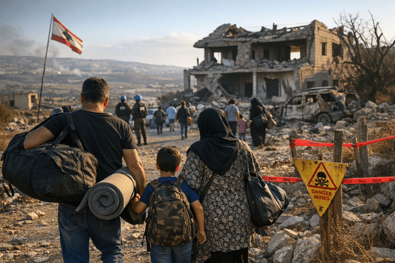 Ceasefire Takes Hold in Southern Lebanon, Residents Begin Returning Home