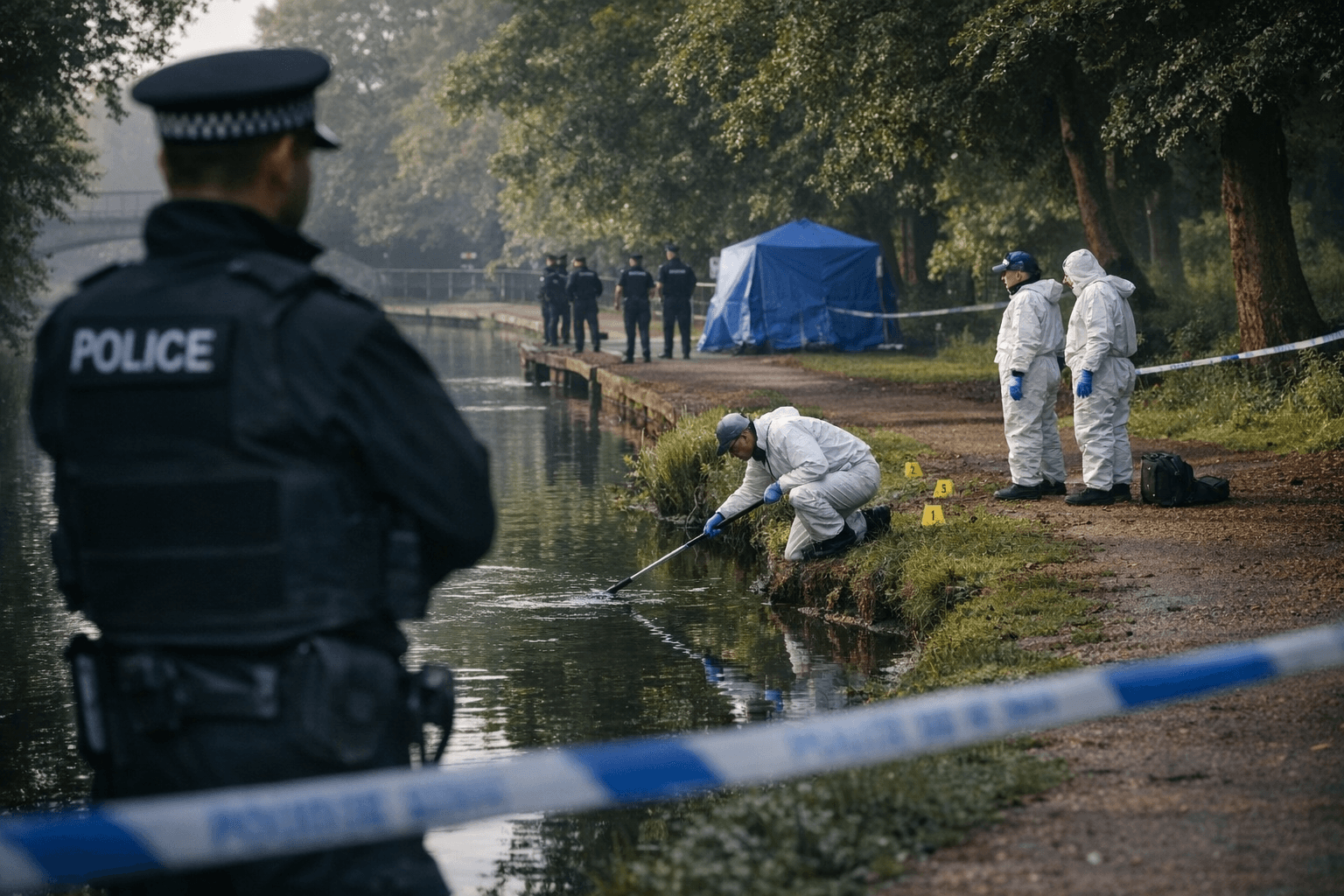 Police launch murder probe after grandfather found dead in Leamington river