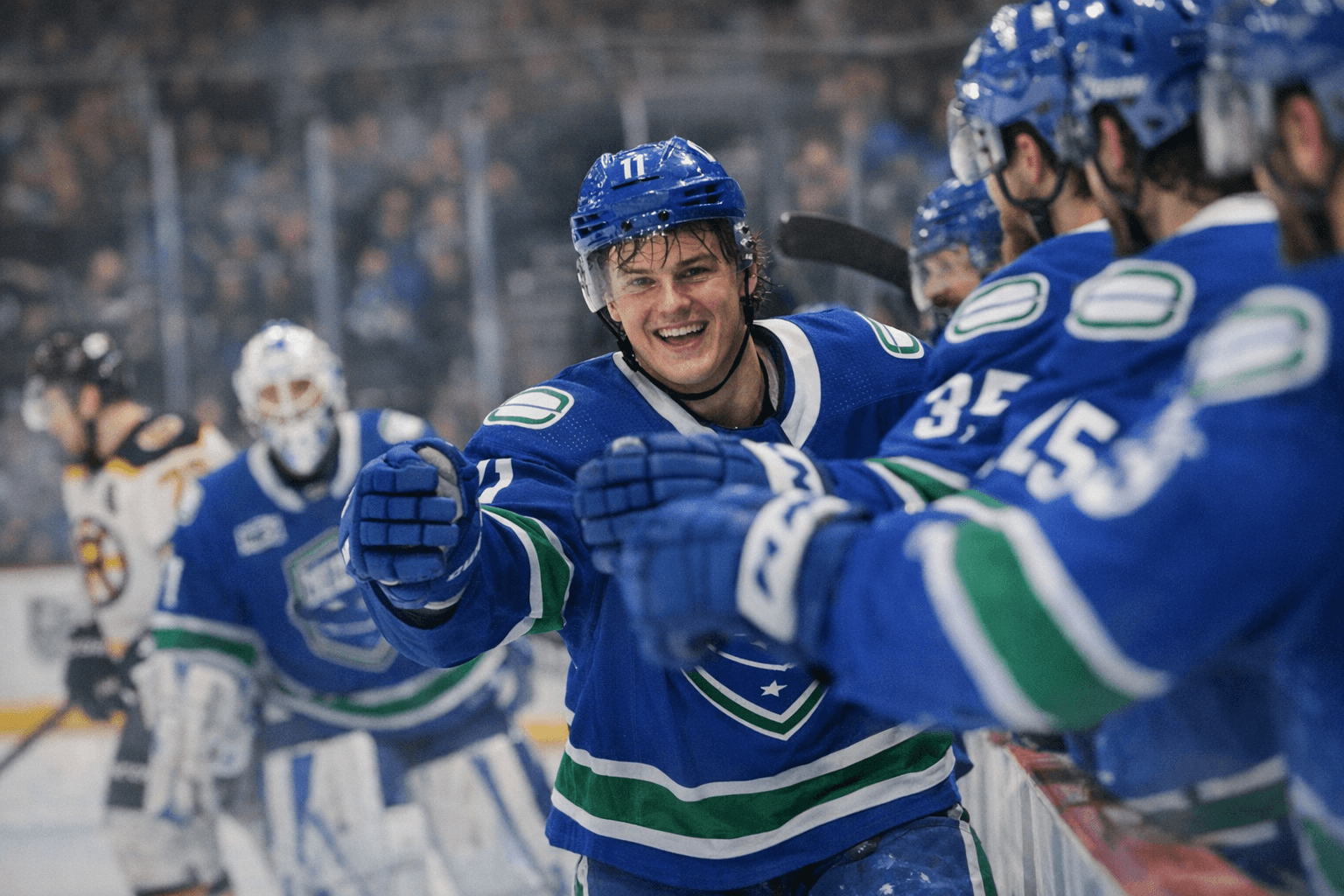 Hämeenaho dishes three assists as Comets beat Bruins, stay alive in playoff race