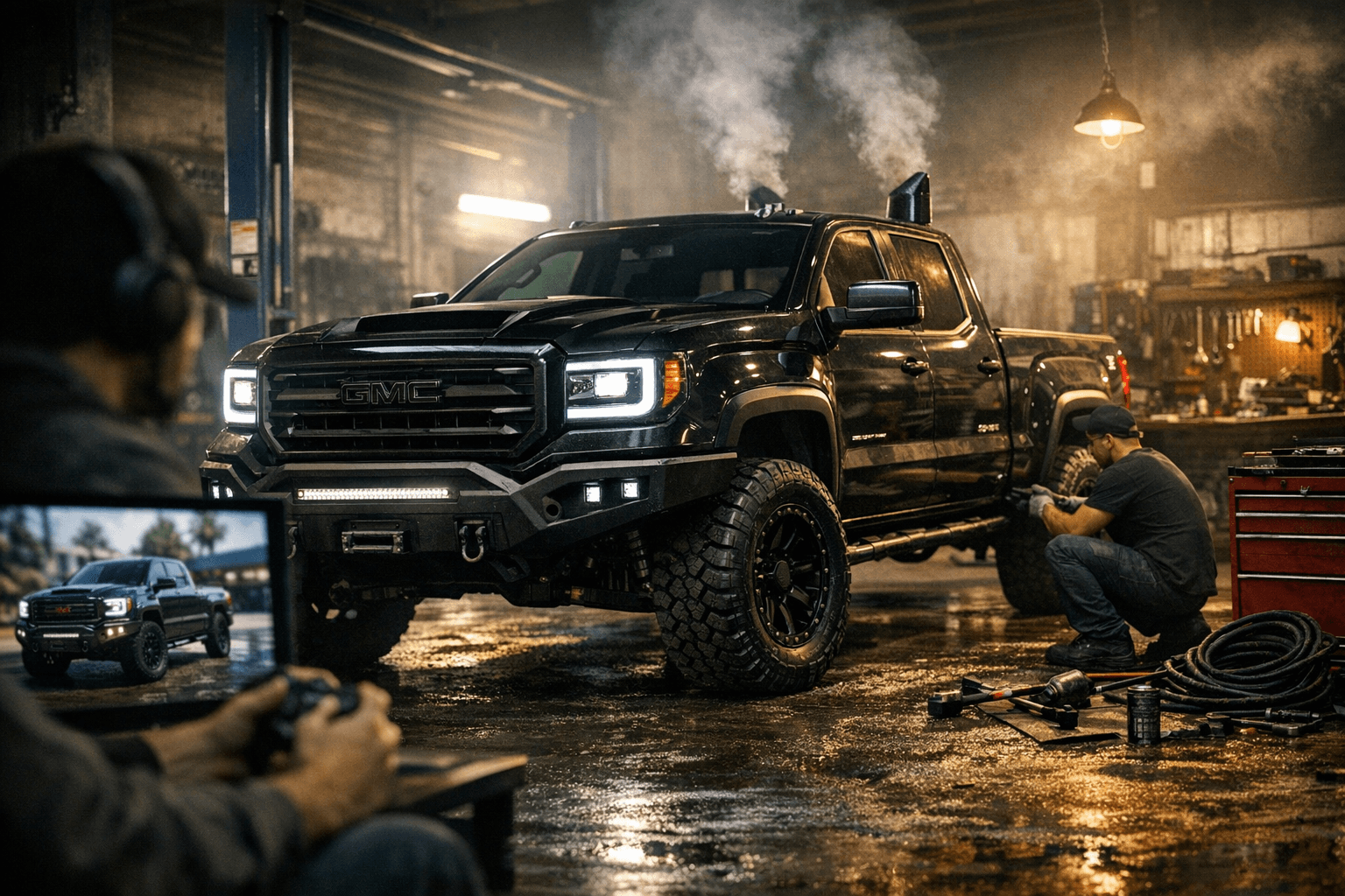GTA V Enhanced gets GMC Sierra Phantom truck mod with custom extras and sound