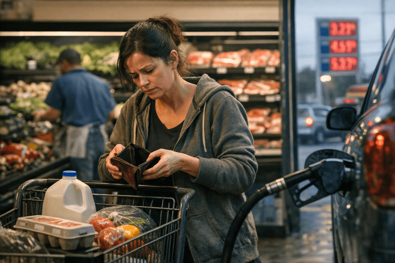 Wages Lag Inflation as Prices Rise and Workers Feel the Squeeze