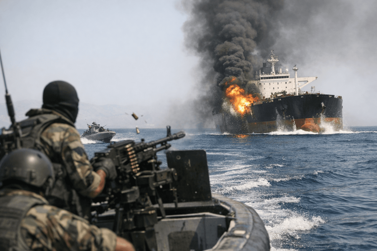 Iran Fires on Tanker as Strait of Hormuz Closes Again
