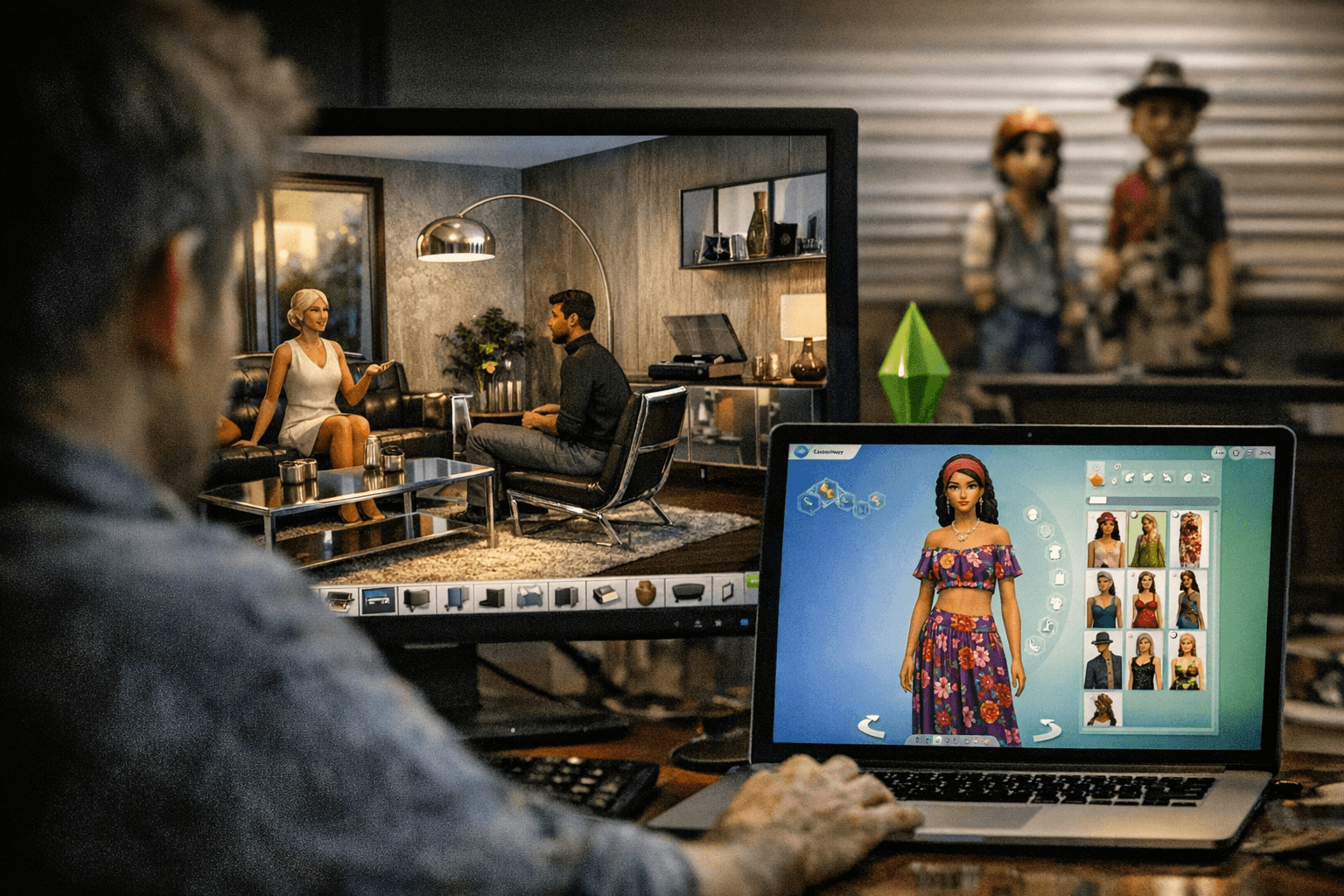 The Sims 4 Marketplace adds Chrome Living and Jasmine Collection Maker Packs