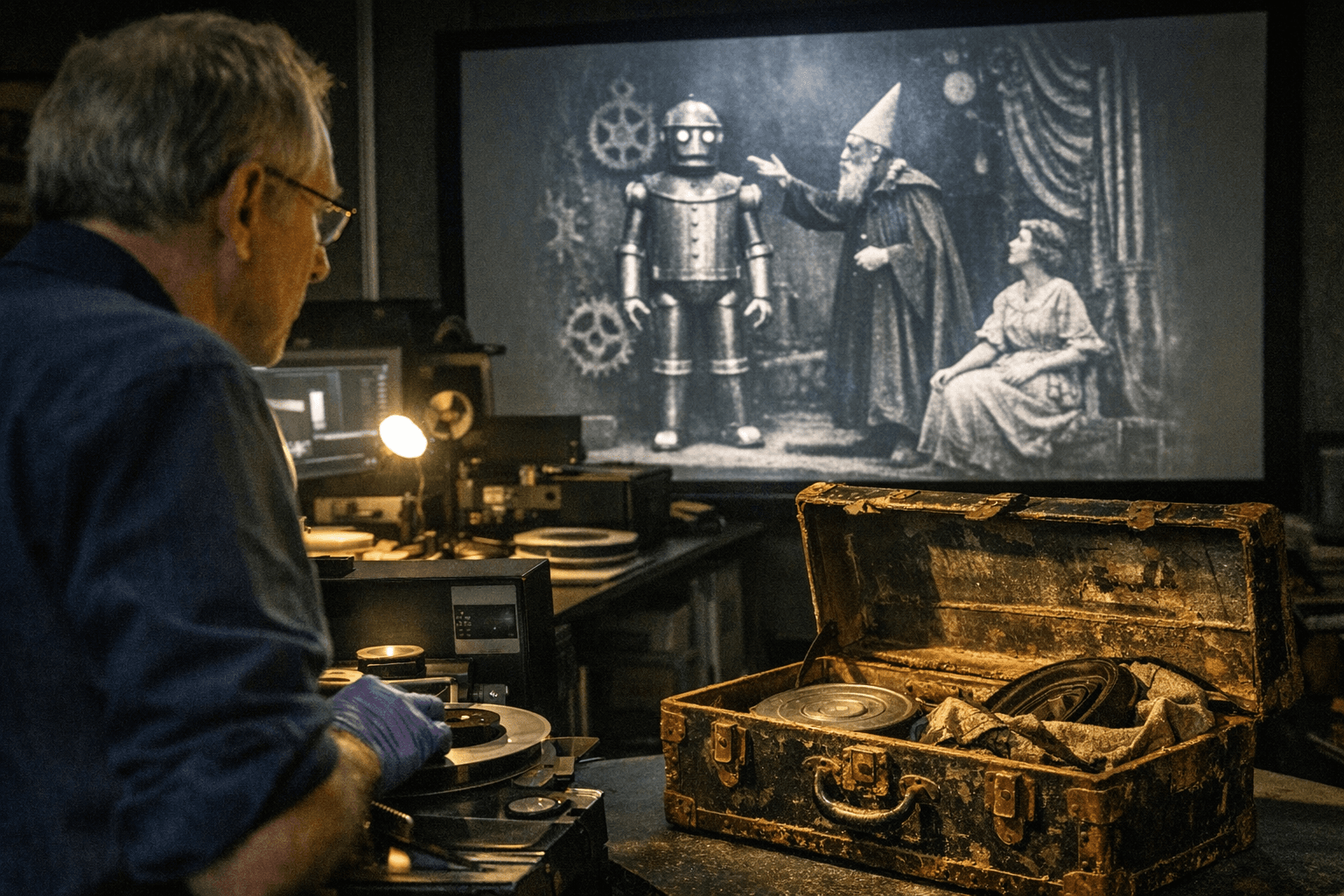 Library of Congress Restores Possible First On-Screen Robot Film