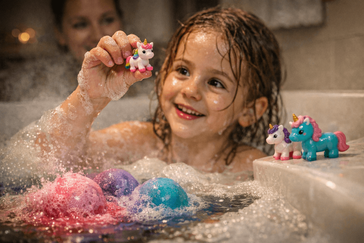ZIMPLI Unicorn Surprise Bath Bombs blend collectible toys with bath-time fun