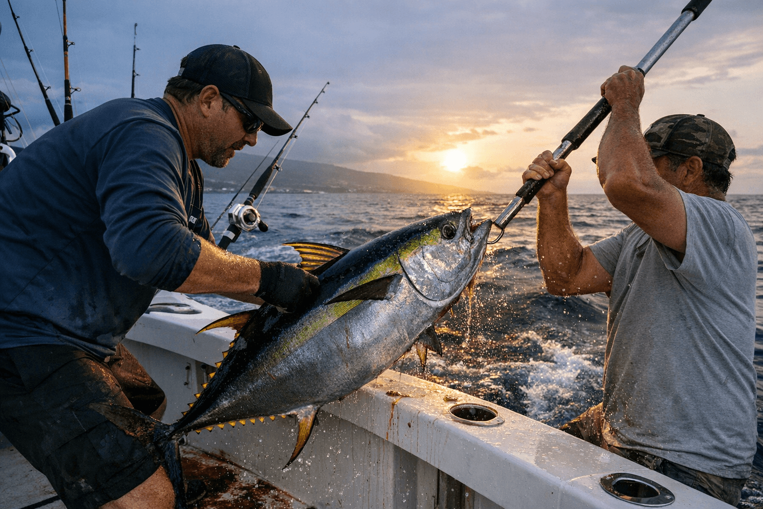 Kailua-Kona report keeps yellowfin tuna active in April