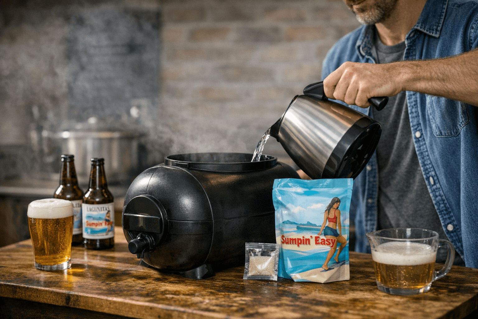 Lagunitas teams with Pinter to let fans brew Sumpin’ Easy at home