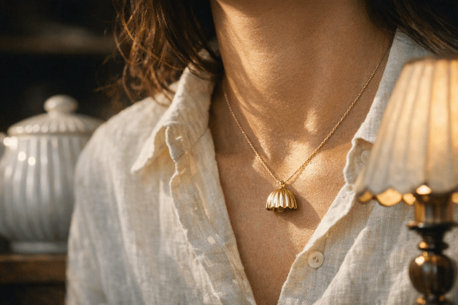 Casey Perez’s Loma pendant blends fluted forms with everyday wearability