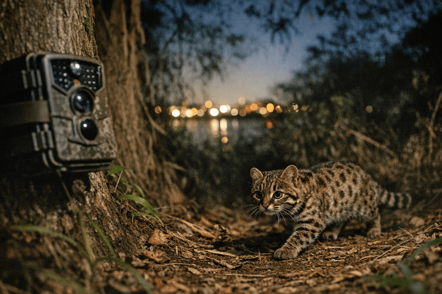 Camera trap captures Brazil's smallest wild cat in Porto Alegre