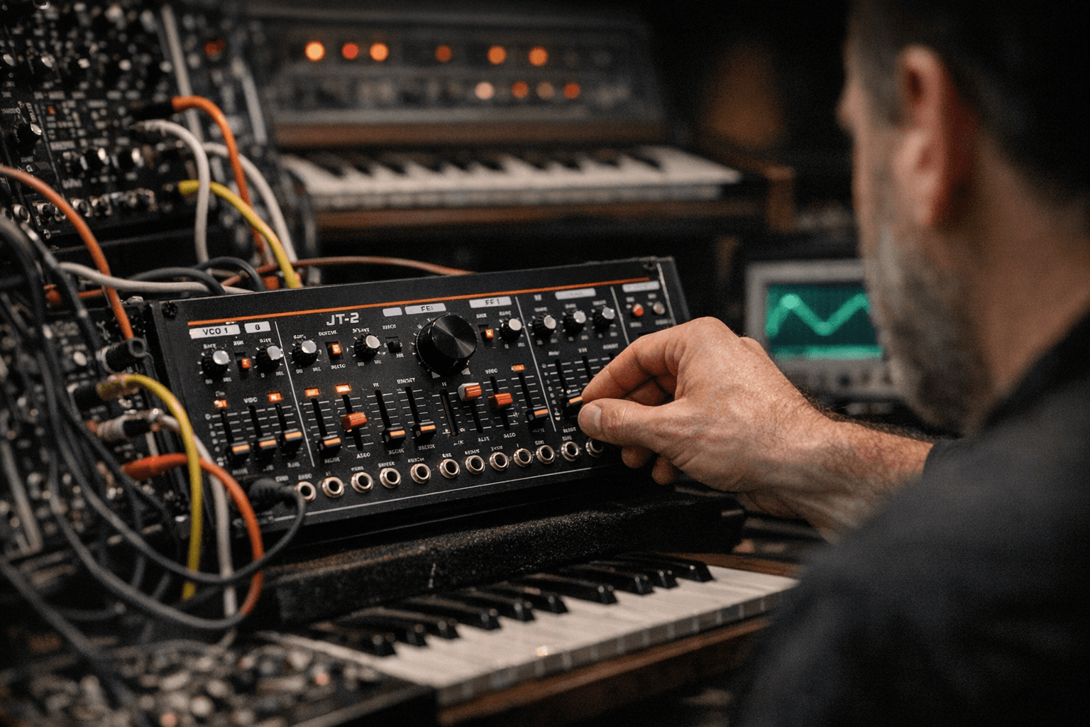 Behringer JT-2 channels Jupiter-8 vibe in compact Euro rack monosynth