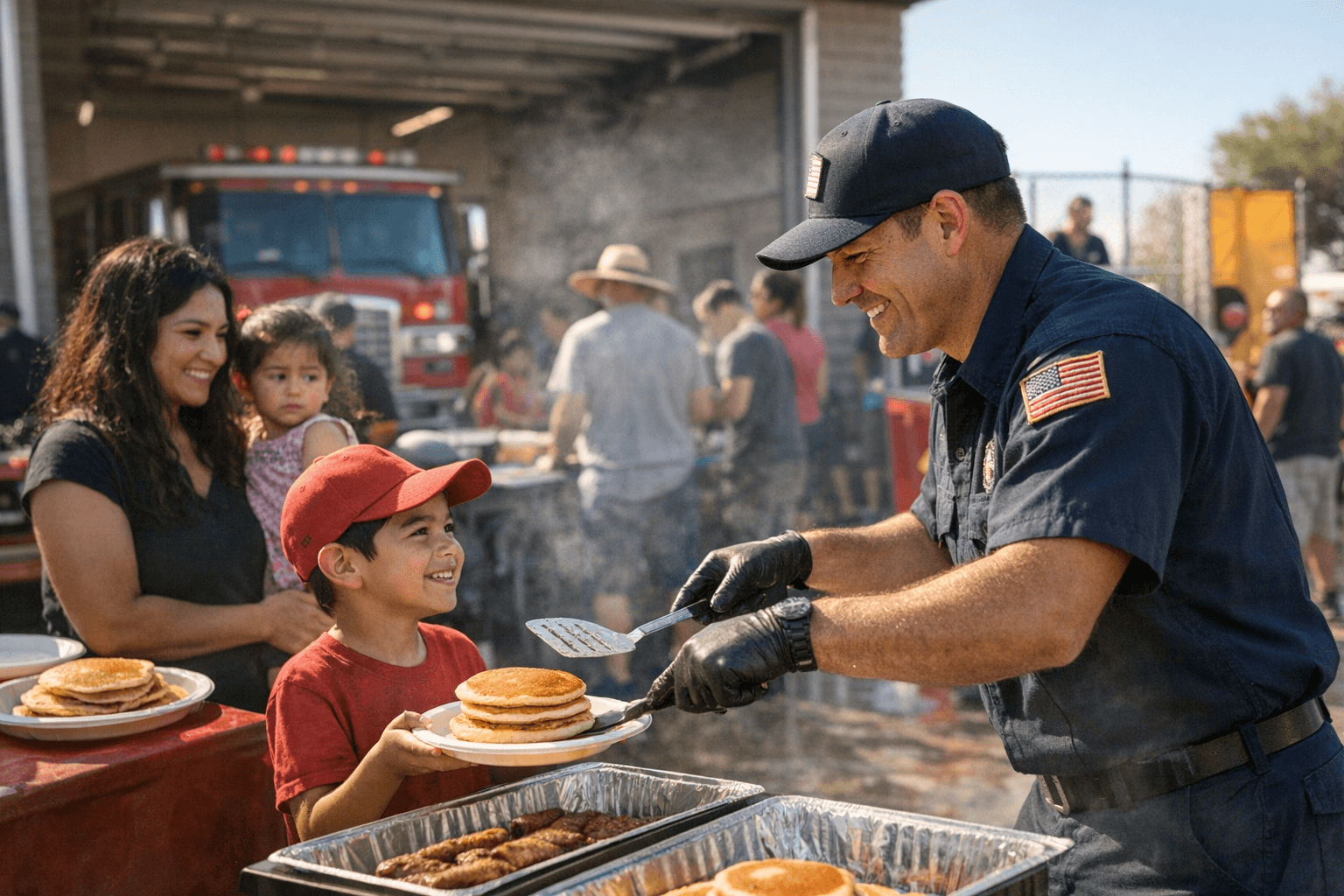 San Luis firefighters host pancake breakfast to build community trust